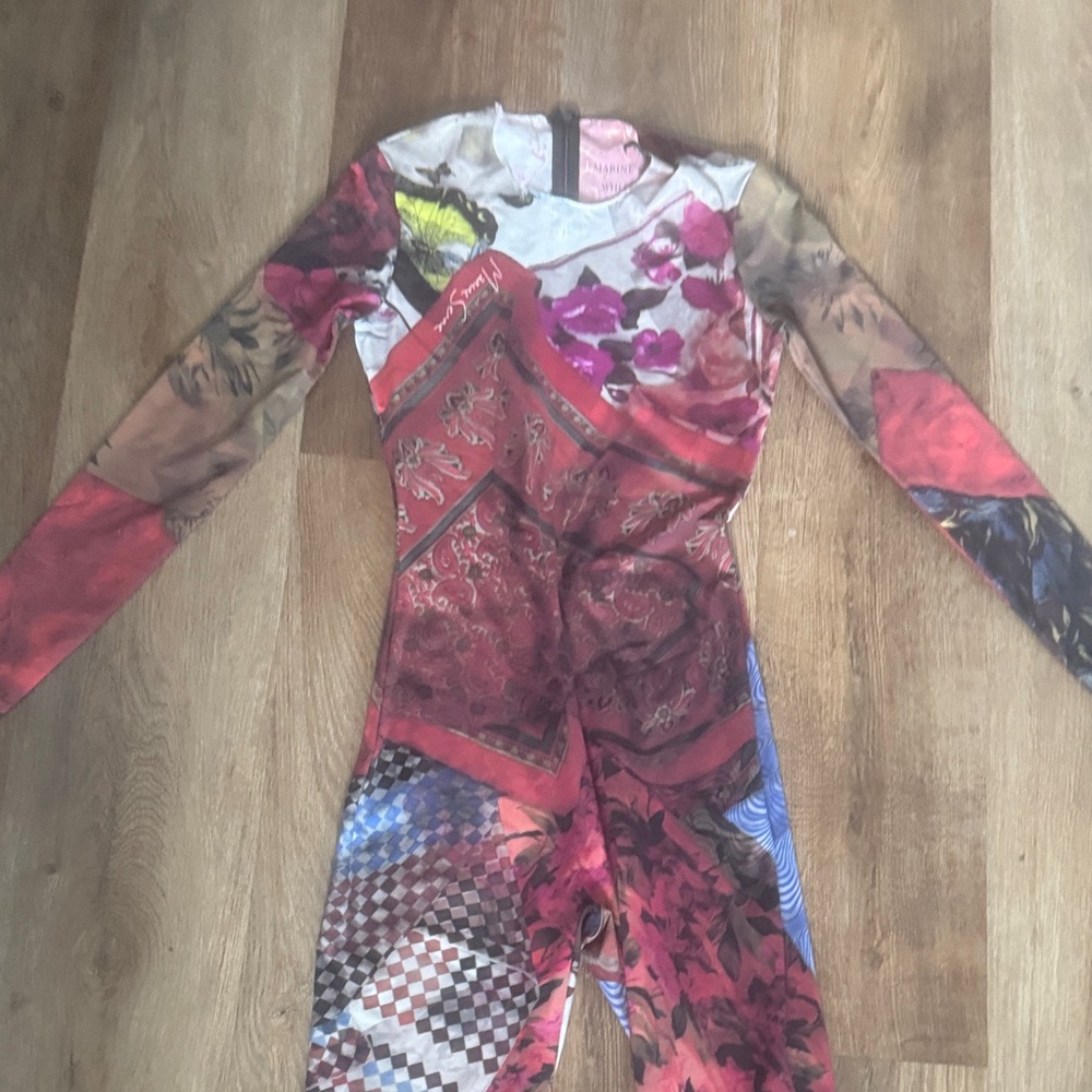 Marine serre Long Sleeve Jumpsuit - Picture 4 of 6